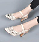 Scarpin Fiorella de Couro - Coleção 2025 (Promoção Black Friday)