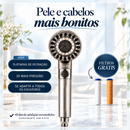 AquaVortilo™ - Chuveiro Filtrante: Transforme seu Cabelo, sua Pele e seu Banho